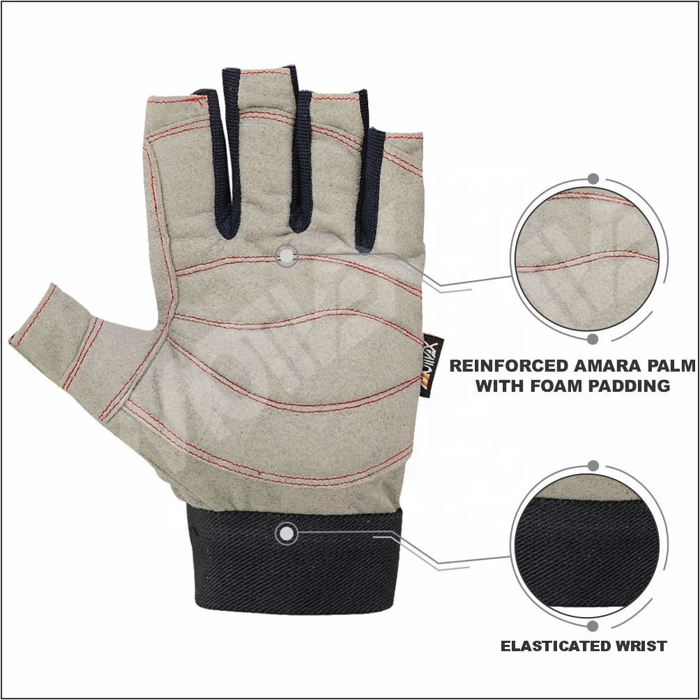New Sailing Gloves Yachting Customized Short Finger Boat Sail Racing Glove Shooting Fishing Sports Best Motivex Sailing Gloves