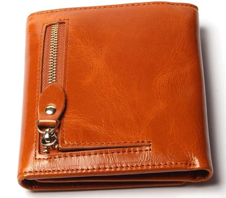 Men Leather Wallet Leather Purse 100% Genuine Leather Wallet