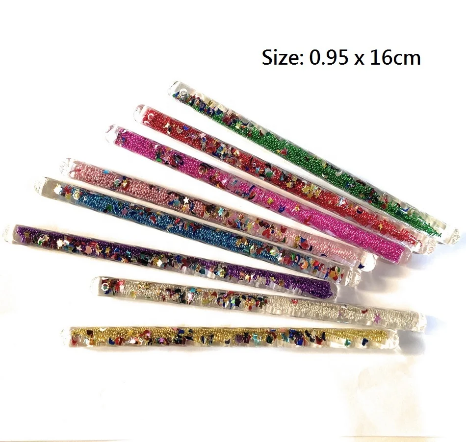 Acrylic Sensory Toys for Kids Acrylic Liquid Wand Stress Relief Fidget Toys