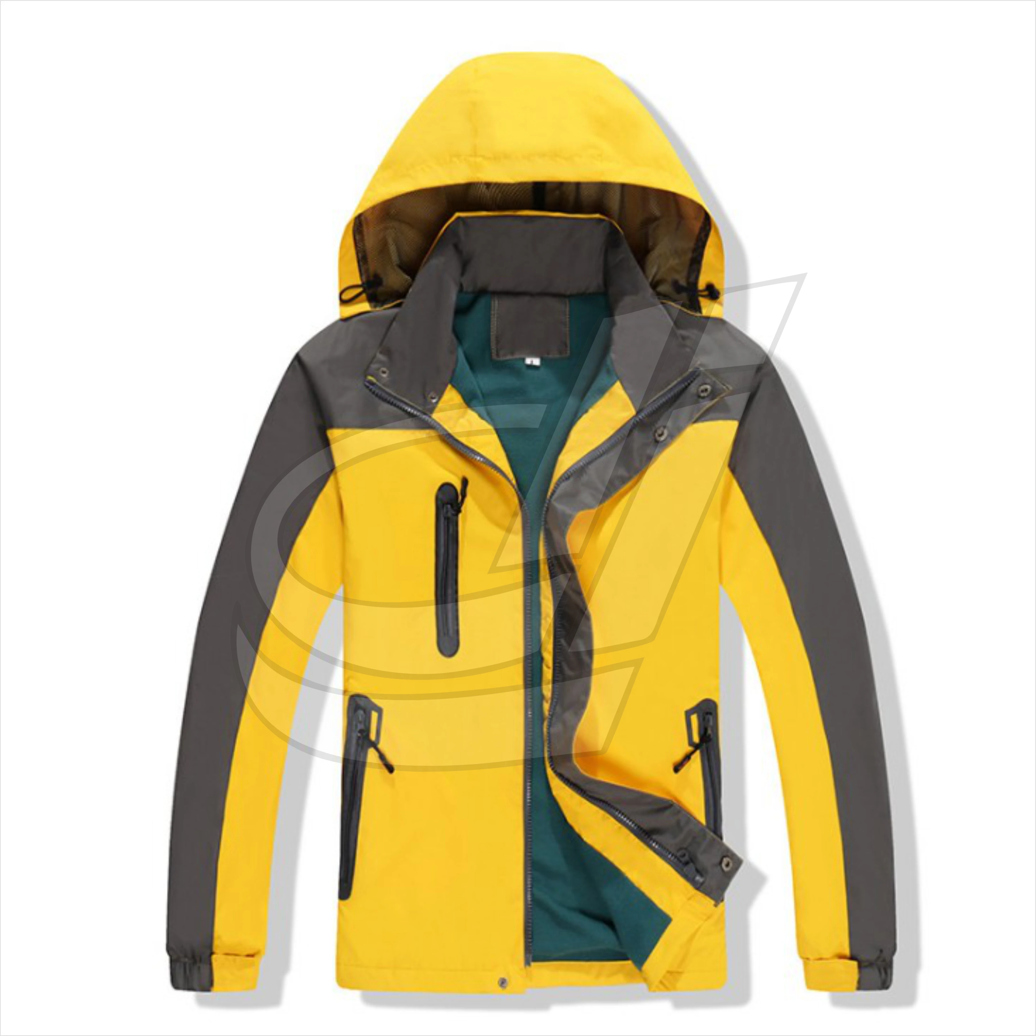 Custom Men Winter Windproof Waterproof Snowboard Ski Suit ski snow wear Jacket with Hoodie