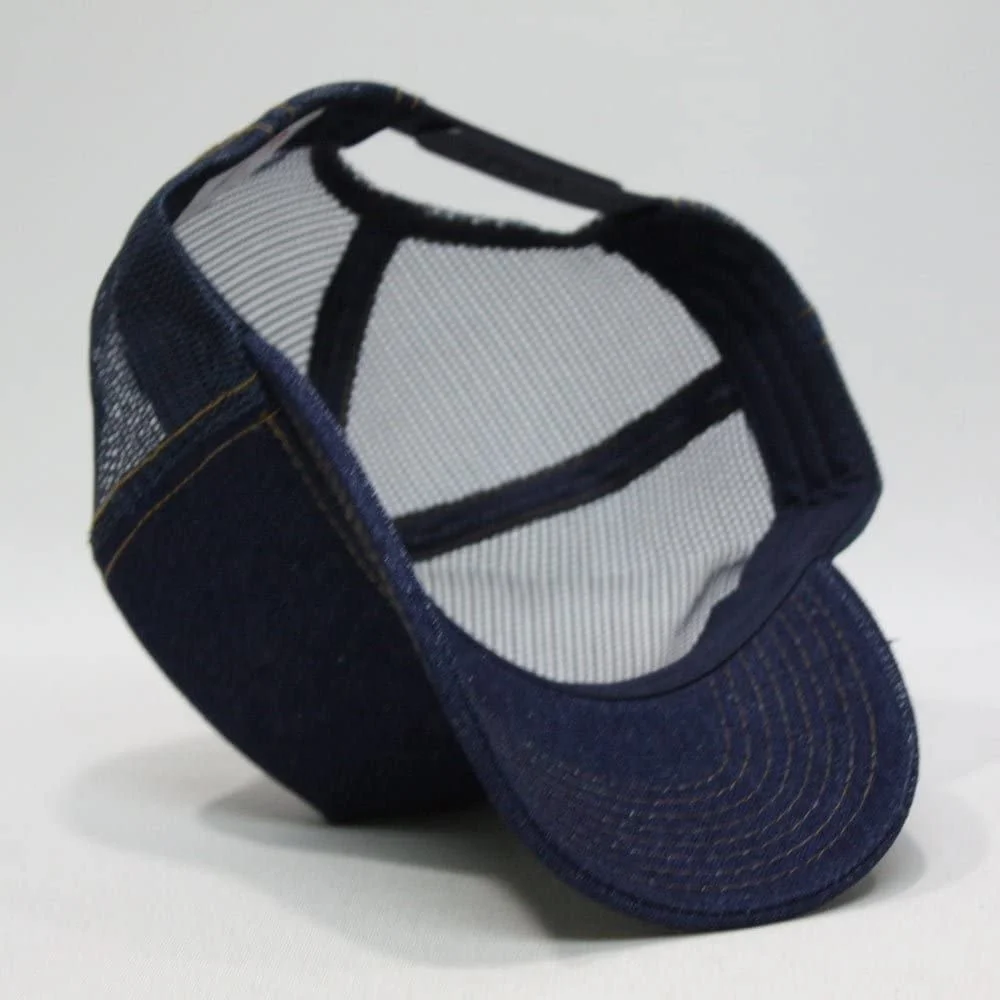 Hot Sale Denim Trucker Hats Summer Outerwear Mesh Adjustable Strapback Trucker Baseball Cap