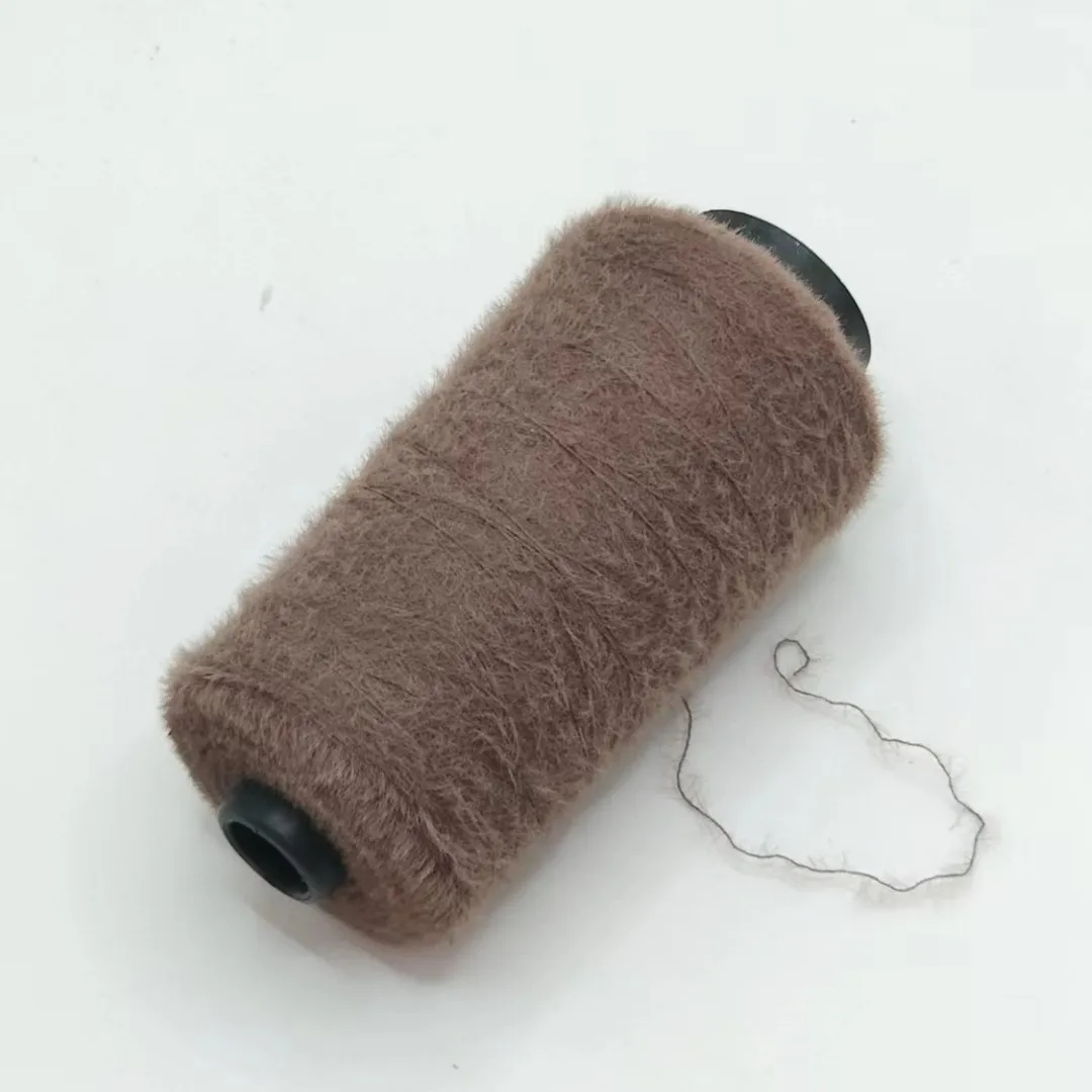 Hot sale fancy polyester yarn feather yarn for knitting weaving gloves sweaters socks