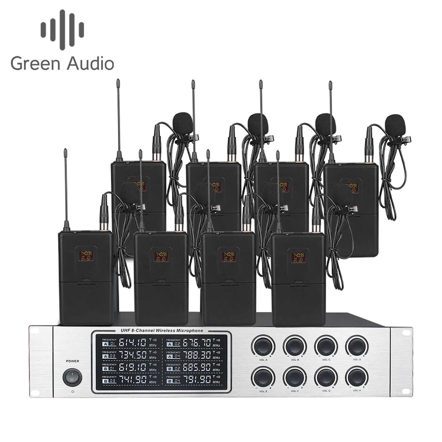 GAW-U8804 Professional UHF Wireless Microphone Digital Conference System KTV Singing Stage Sound