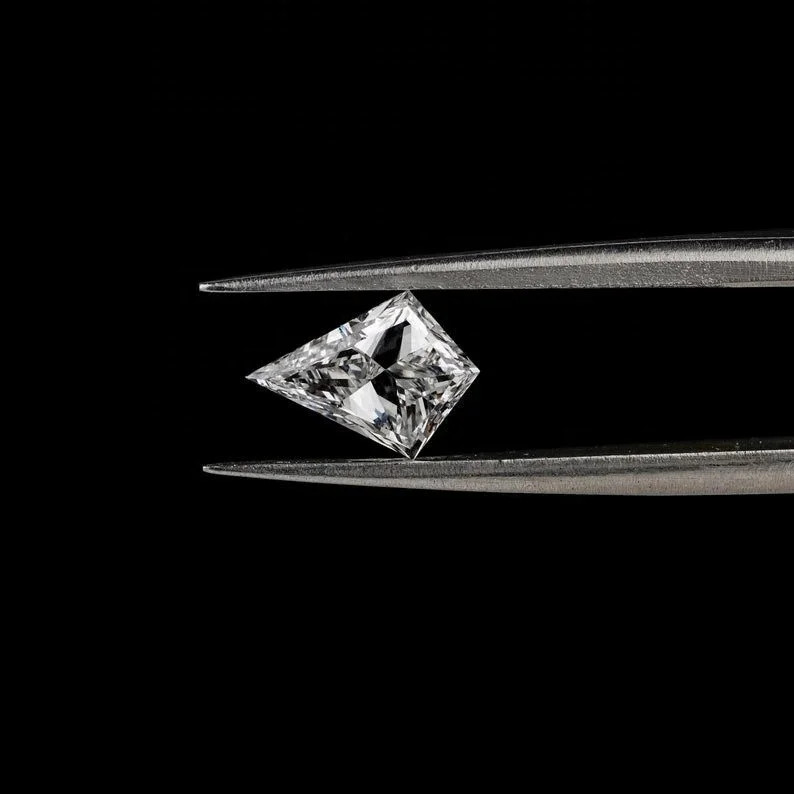 Beautiful Kite Shaped Lab Grown Diamond Unique CVD Cut Customized Diamond Making For Pendant & Necklace Best Gift For Her