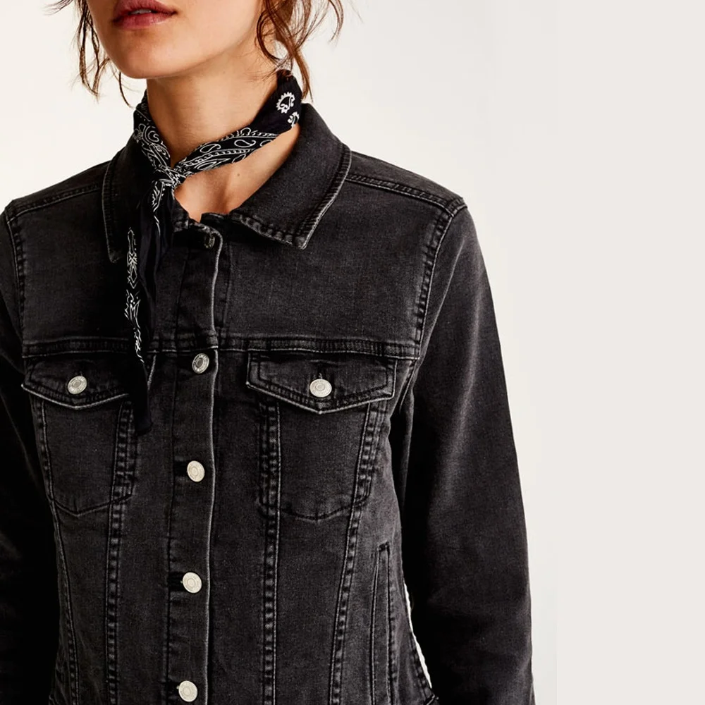 2021 Vintage New Denim Jacket Retro Bf Wind Female Jeans Overcoat Loose Chaquetas Long Sleeve Jean Jackets