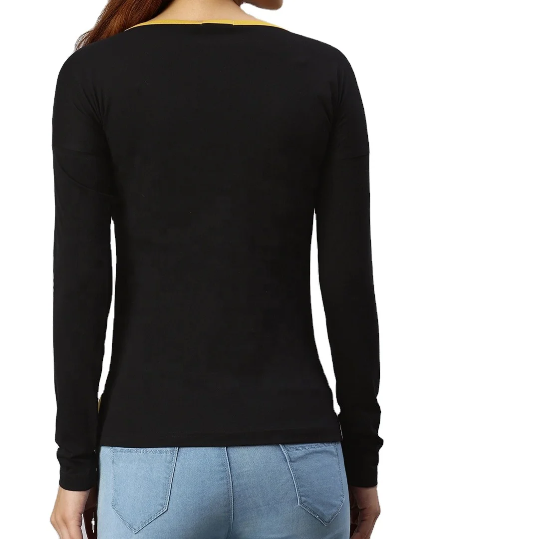 Ladies O-Neck Short Sleeve Casual Printed T-Shirt Fashionable Custom Colors High Quality Cotton XL Size Made in India