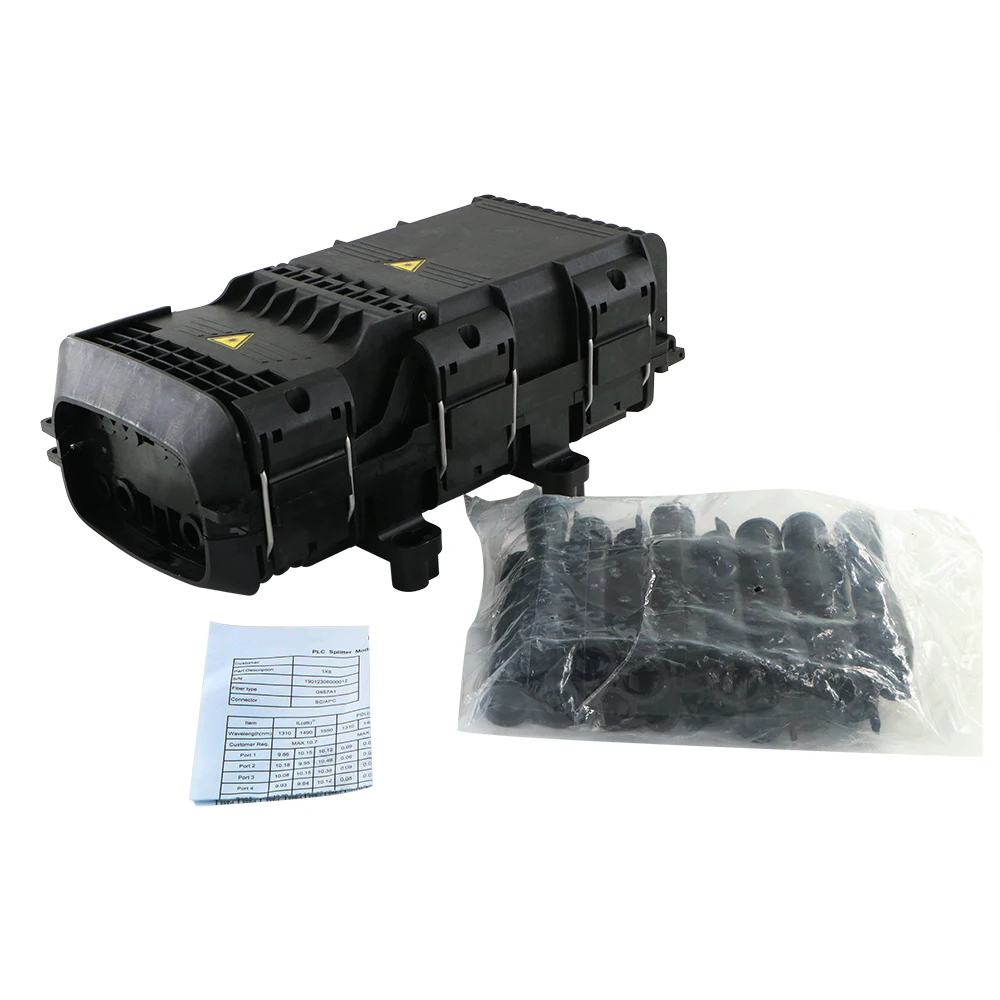 FCST01135 Waterproof 60cores Fiber Optic Splice Joint And Distribution Closure For FTTH FTTX Drop Cable