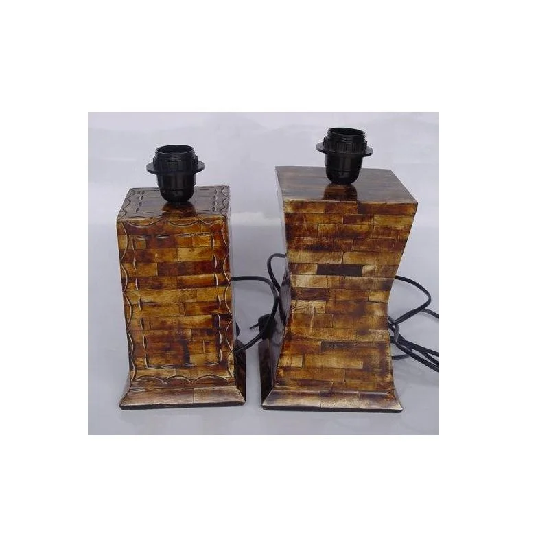 High Quality E27 Lamp Holder Bone Inlay Bedside Table Lamp with Electric Fitting Home Decor Handicrafts for Bedroom