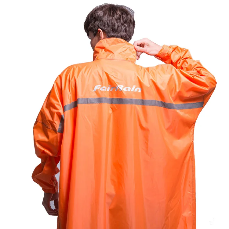 OEM Polyester Fabric PVC Coating Macaron Color Rainproof Anti Wet Hooded Rain Jacket Coat Cute Color Rainwear Rain Coat Motor Cy