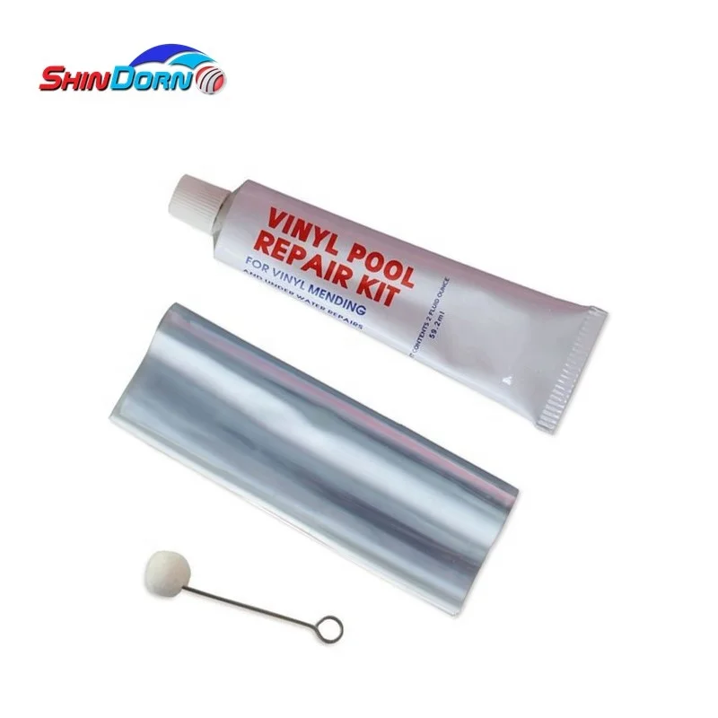 Factory OEM vinyl liner pool patch repair kit, waterproof swimming pool liner glue for pool