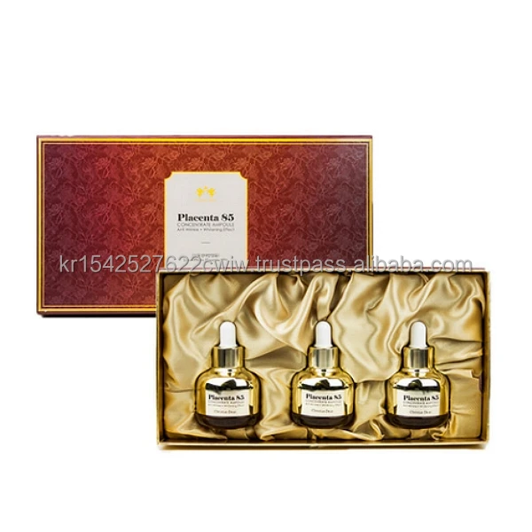 KOREAN COSMETICS Christian Dean Placenta 85 Concentrate Ampoule Set (30ml x 3ea) nourishes tired skin  & tones up the skin