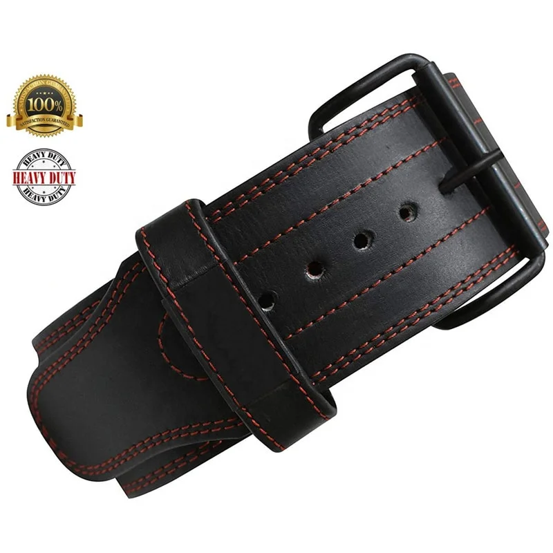 Premium 10mm Genuine Leather Single Prong Powerlifting Belt Pro WeightLifting Belt 4 Inch Wide Gym Fitness Belt Custom Logo