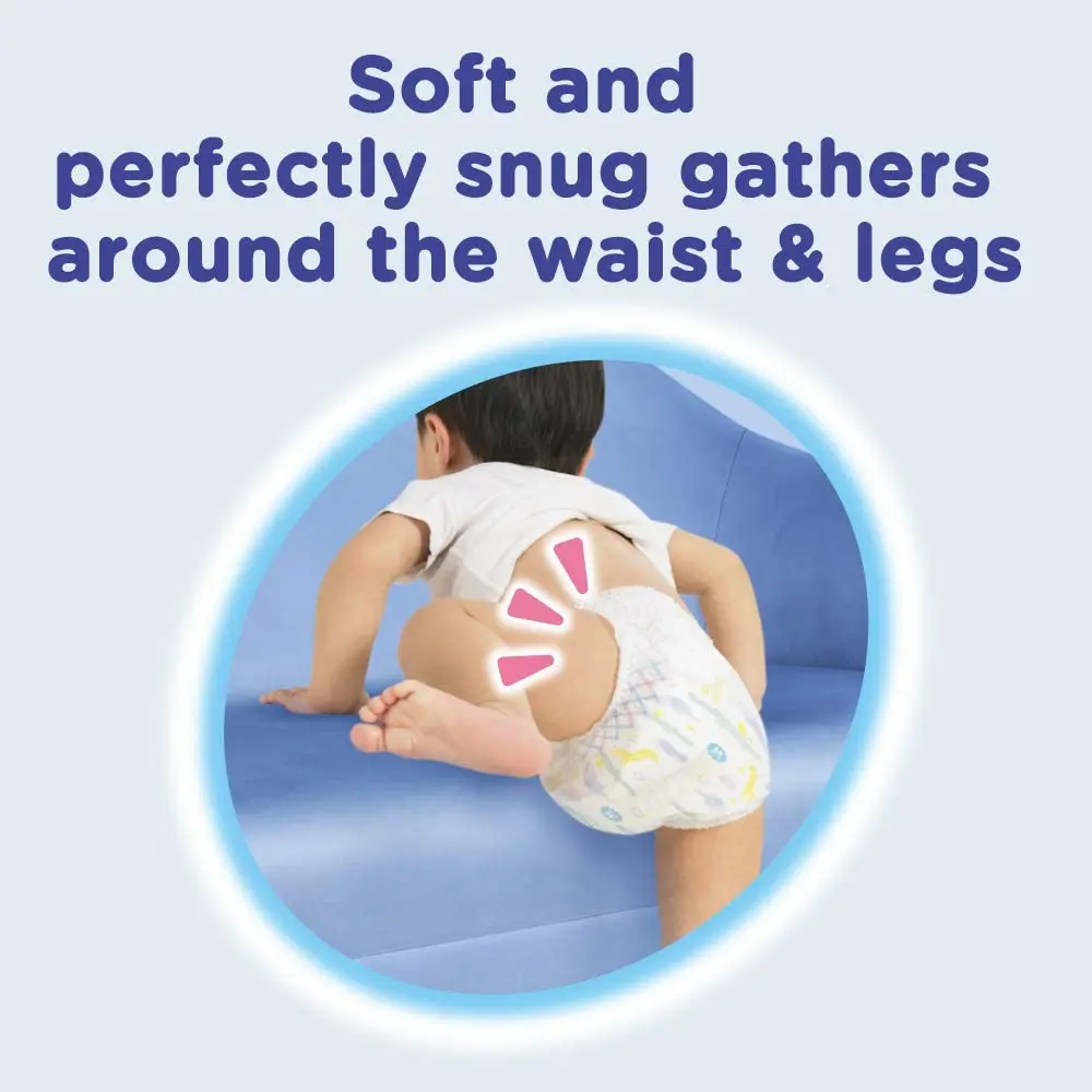 Diapers Moony Air Fit Pants No.1 Quality Brand Girl Large 44 Pieces 4 Packs Wholesale Disposable Anti-Leak Baby Nappies 2025