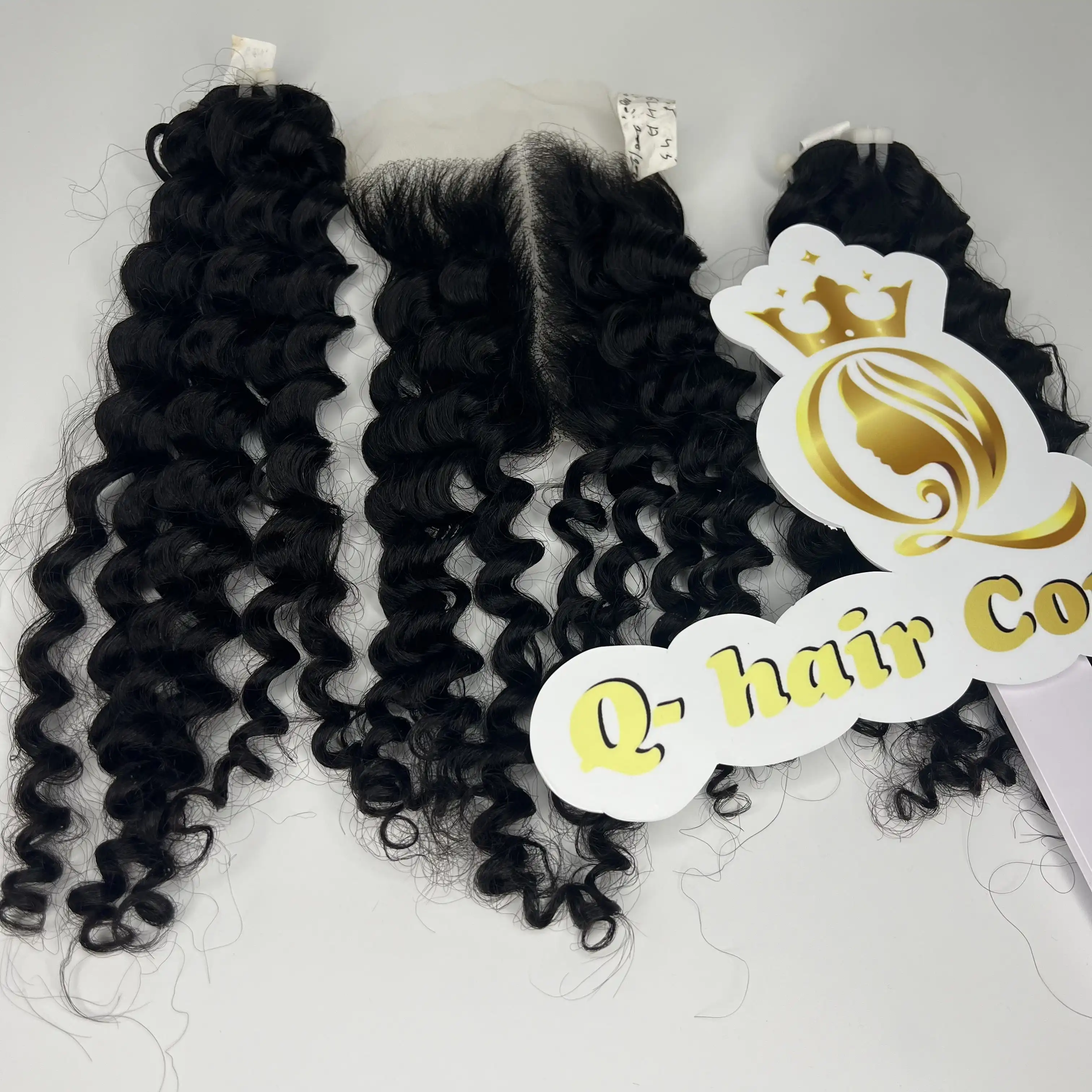 Best Seller Set 1 Closure 2 Bundles To Make Wigs Vietnamse Raw Hair HD Lace For All Women From QHair
