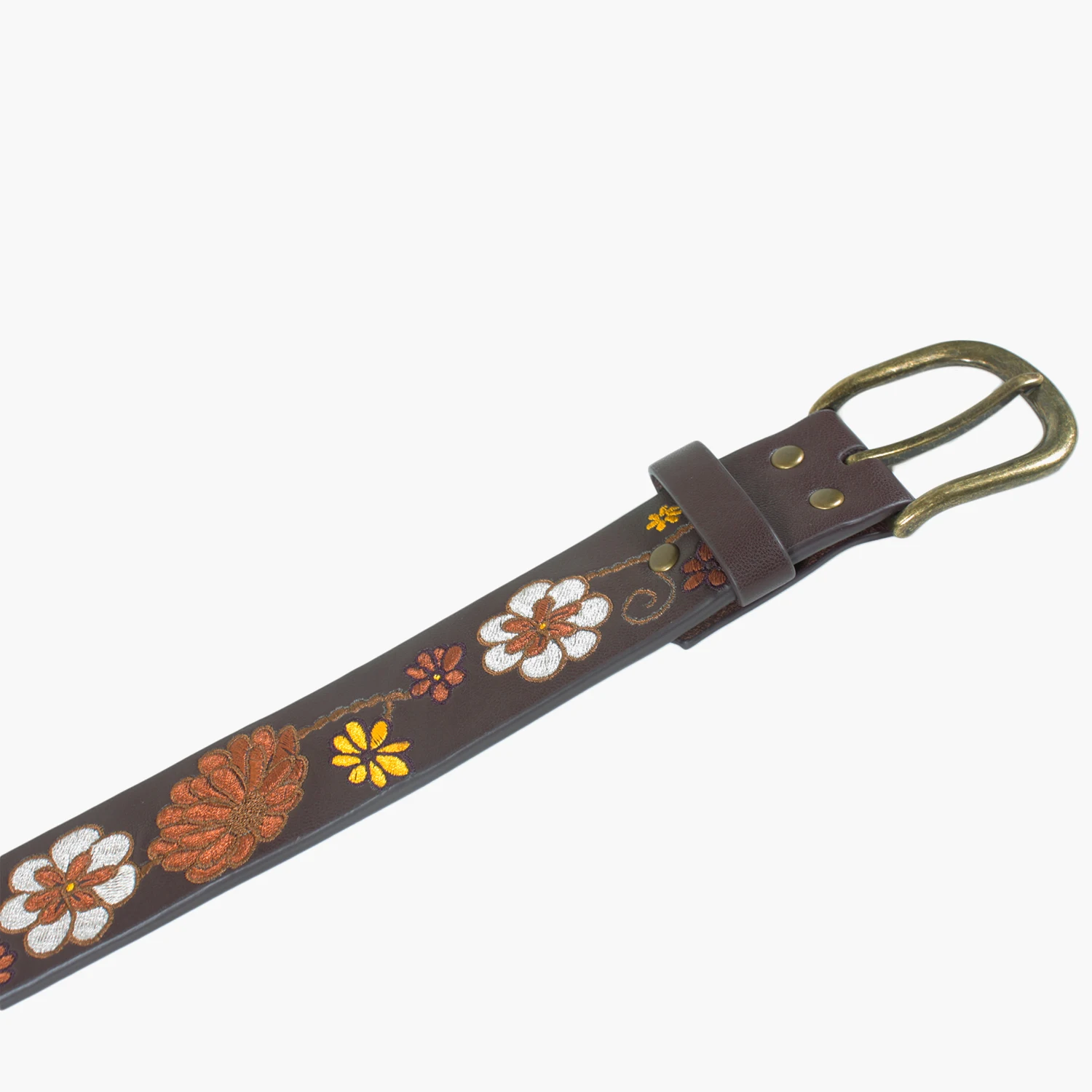 
Embroidered Floral Beautiful Genuine Leather Embroidery Women Waist Belt For Women 