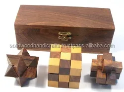 top Selling Wooden Toys/Games Wooden Brain 1 puzzle game for kids wood puzzle Indoor Outdoor Games Low Price