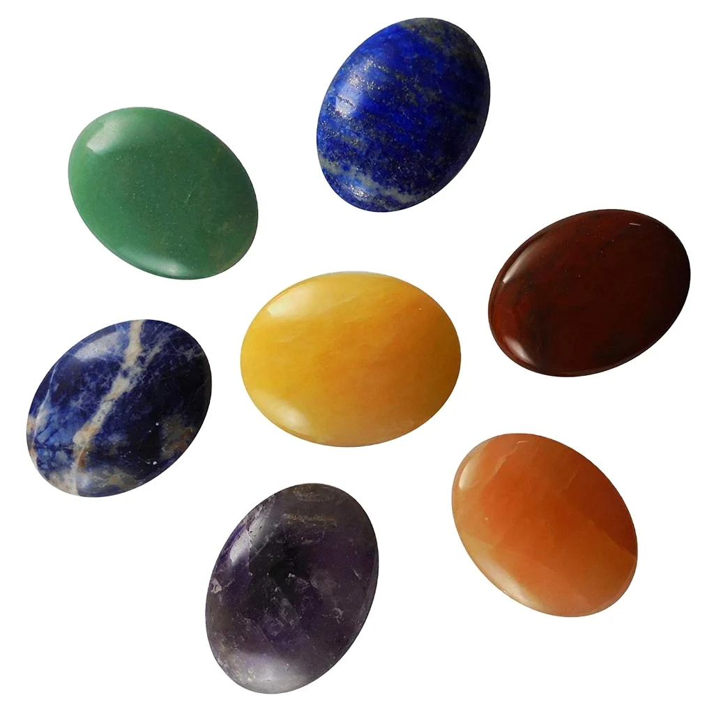 Wholesale Custom Crystals Bohemian Meditation Box 7 Chakra Stones Set for Healing Buddhism OEM Customized Ball