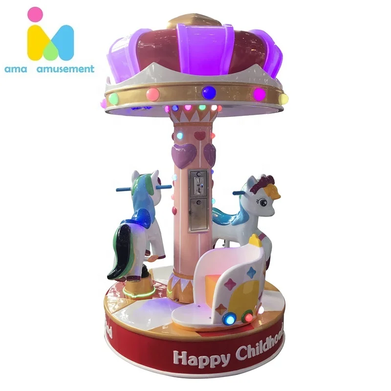 Рождественская музыкальная игровая машина carrusel управляемая парком развлечений мини Крытая карусель лошади на продажу