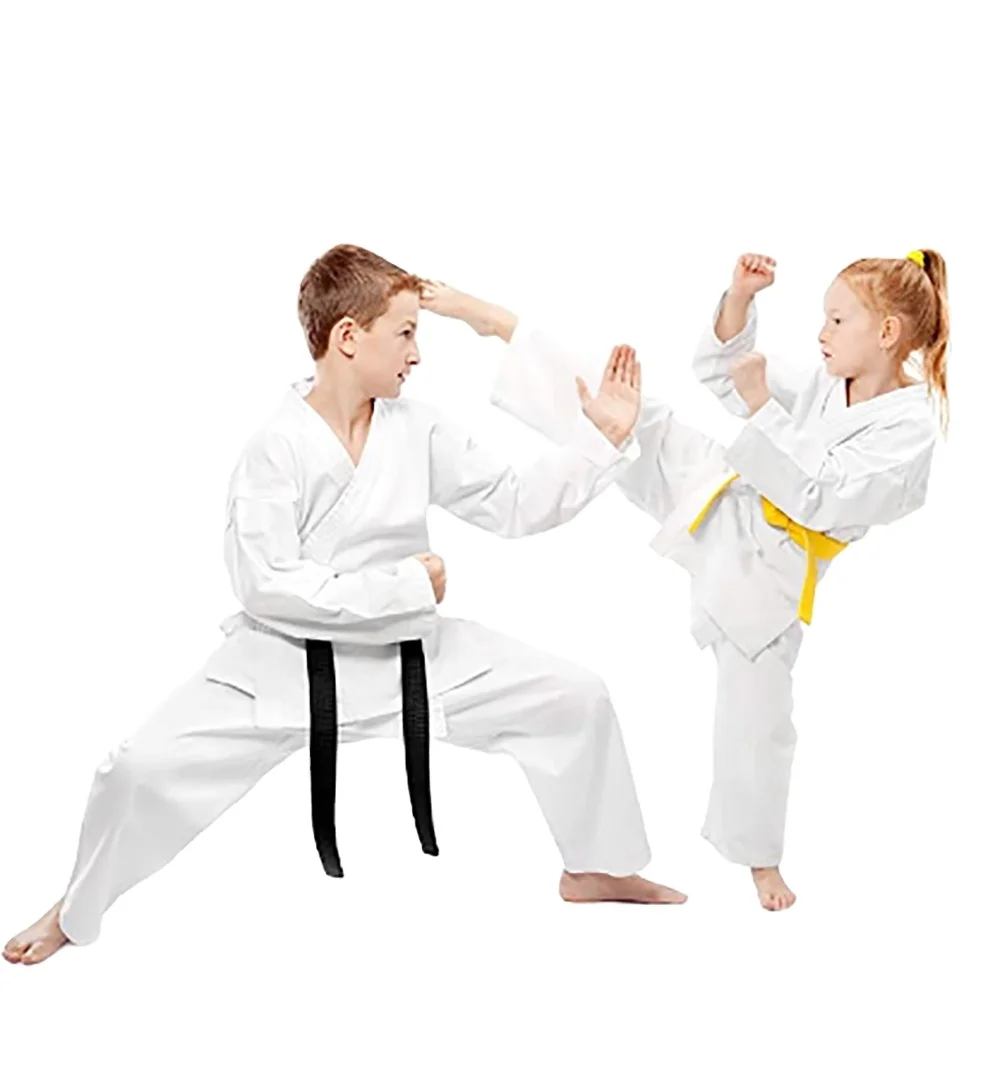 Профессиональный костюм для карате для тренировок по оптовой цене, форма для Каратэ для детей, легкий детский костюм для каратэ, боевых искусств