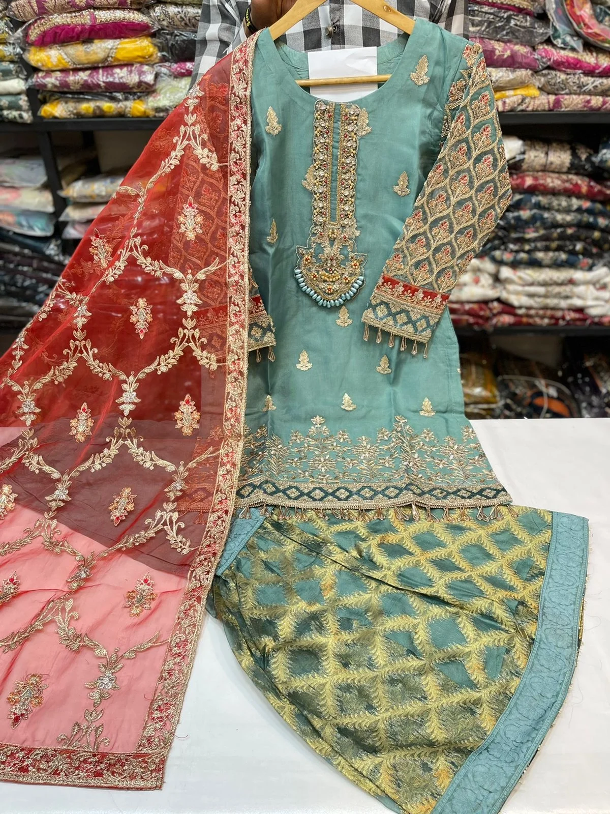 EID COLLECTION New Arrival For Ladies Sharara Style Ready To Wear Dress in Premium Packaging