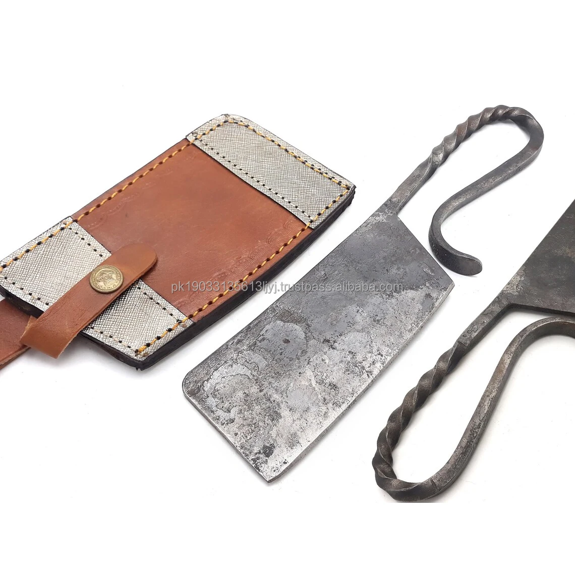 High Carbon Steel Forged Viking Cleaver Knife Medieval Utility Knife Lady Viking Knife