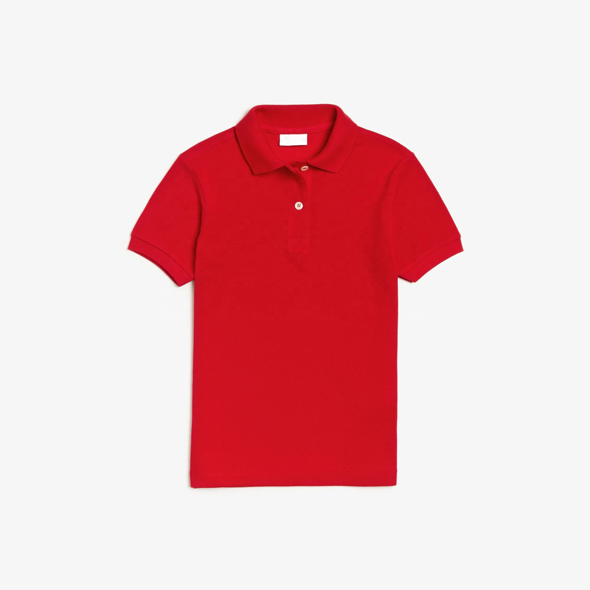 Factory Price School Uniform Boys White Full Sleeve Polo Shirt