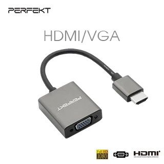 Aluminium HDMI to VGA Male to Female Cable HDMI Adapter
