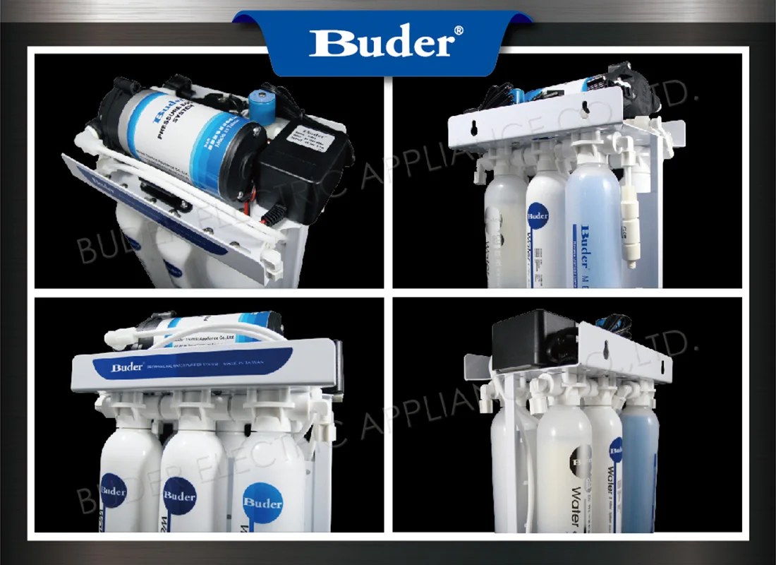 [Taiwan Buder] Reverse osmosis water filter system with  steel stand