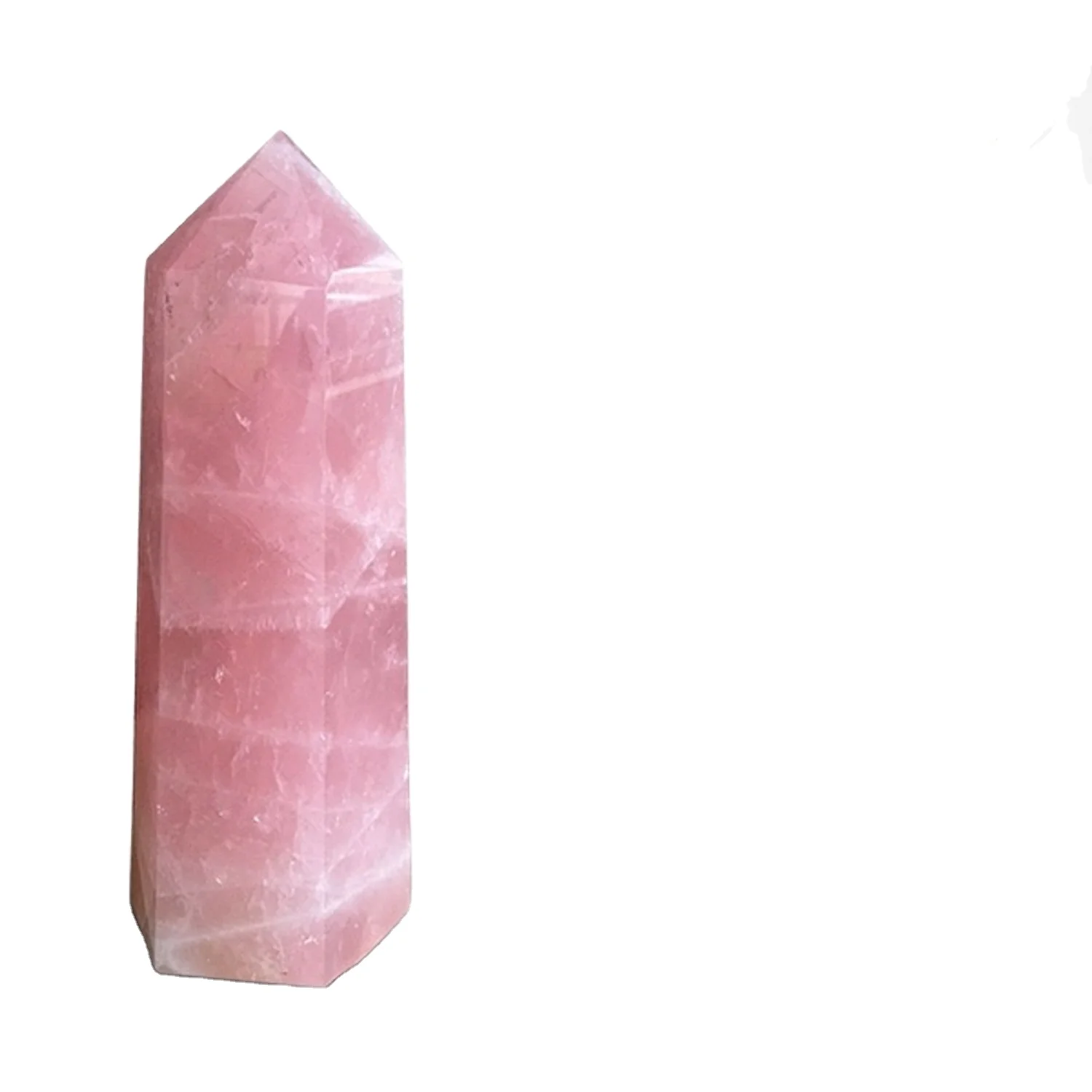 WHOLESALE NATURAL AGATE  CRYSTAL  ROSE QUARTZ POINT TOWER ; GEMSTONE NATURAL ROSE QUARTZ TOWER POINT.