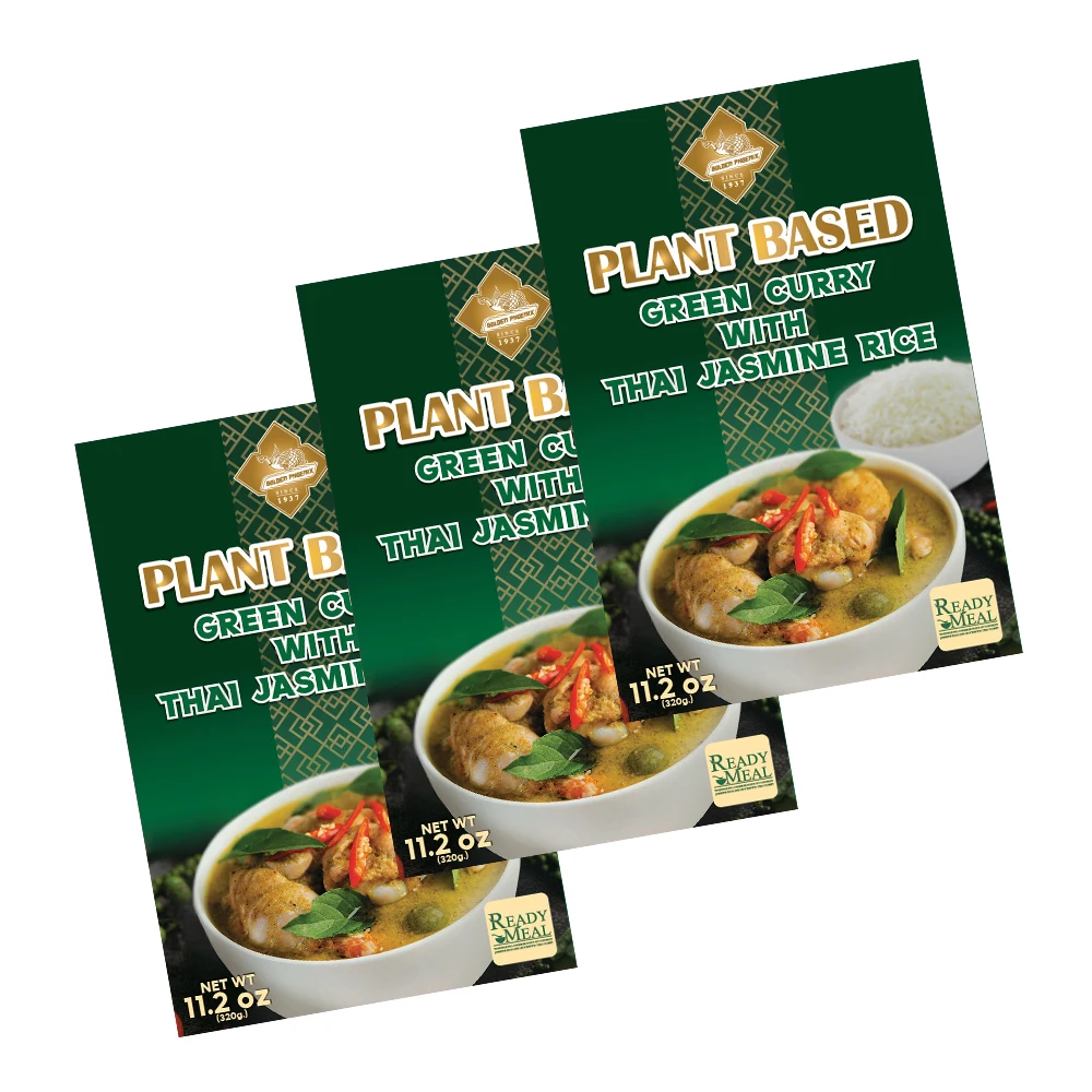 Hot Seller from Thailand High Quality - Plant Based Green Curry with Thai Jasmine Rice Good Food Ready to Eat Meals