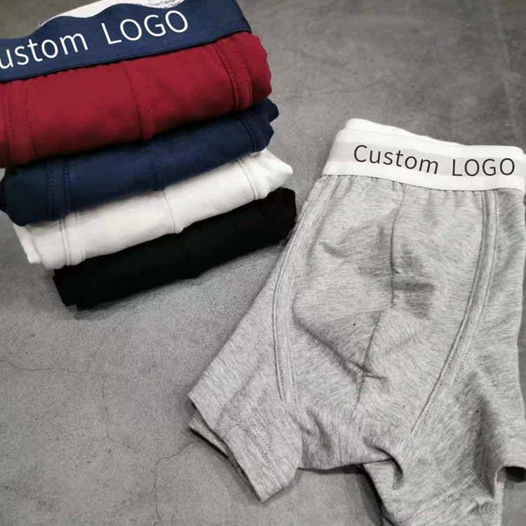 100% нижнее белье фабричное изготовленное на заказ хлопковое бамбуковое мужские трусы-боксеры вашего собственного бренда