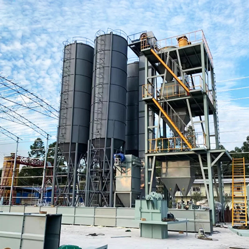 Fully Auto Dry Mortar Powder Mixing Plant Dry Cement Mortar Plaster Mixer Production Line wall putty mixing machine