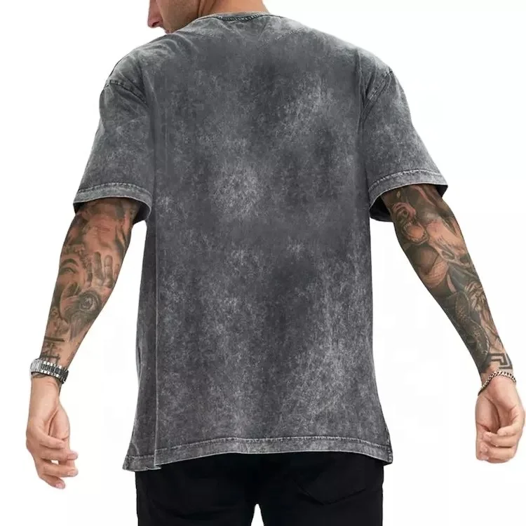 new Wholesale High Quality Mens Acid Wash T-shirt Streetwear hip hop tshirts custom graphic vintage t shirts