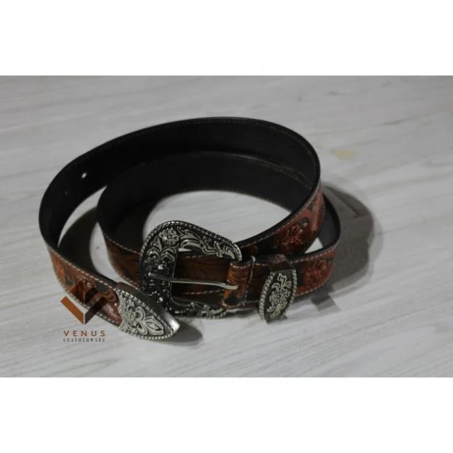 Wholesales men  leather belt black brown customized men leather belt
