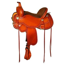Custom Made Highest Quality Horse Western Cow Leather Trail Saddle With Beautiful Hand Curved Manufacturer