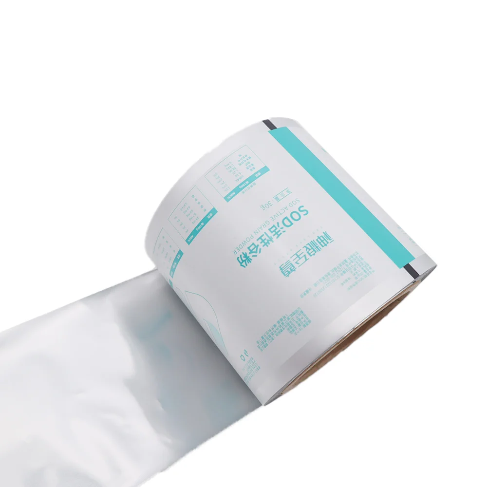 Printing Aluminum foil PET film laminating food packaging plastic roll film for chips/candy/snack Pouch Roll Film