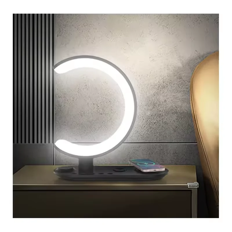 Белый шум Беспроводное зарядное устройство интеллектуальная атмосфера RGB умный свет пробуждения с беспроводным динамиком