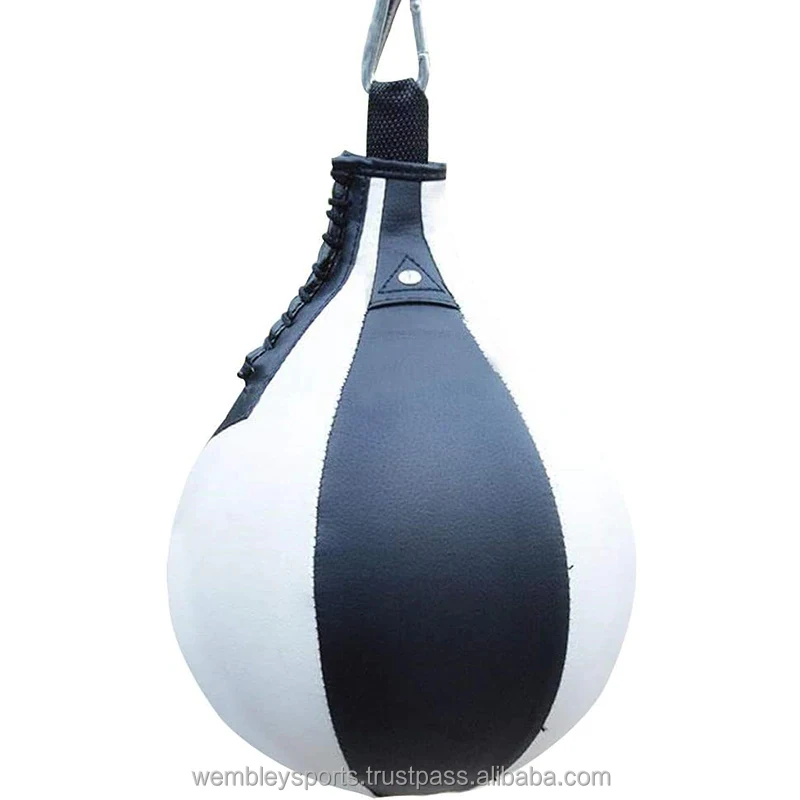 Boxing Speed Ball Pear Shape PU Speed Bag Boxing Punching Bag Swivel Speedball Exercise Fitness Training Ball Custom Design