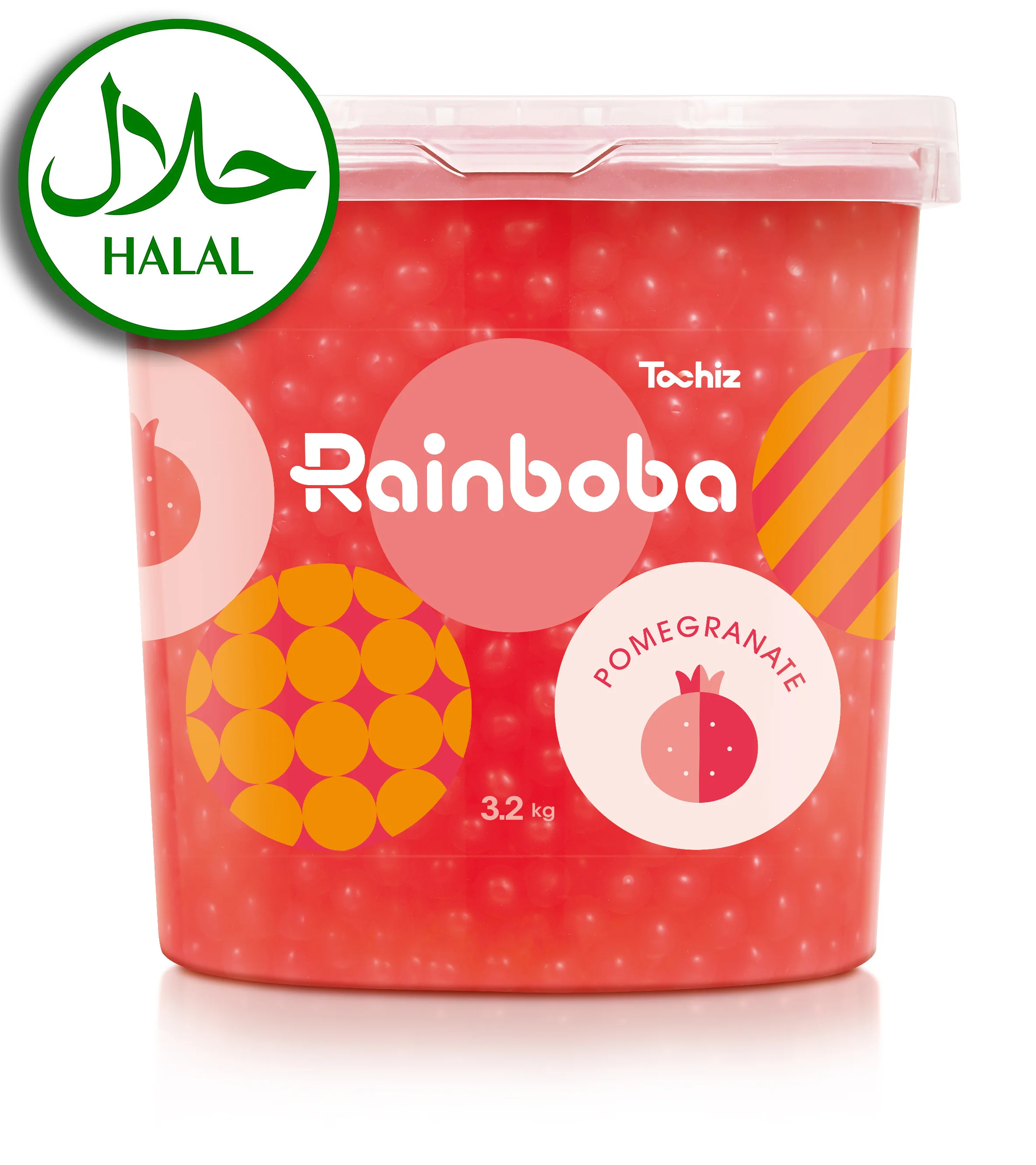 Halal Pomegranate flavor juice balls fruit popping pearls