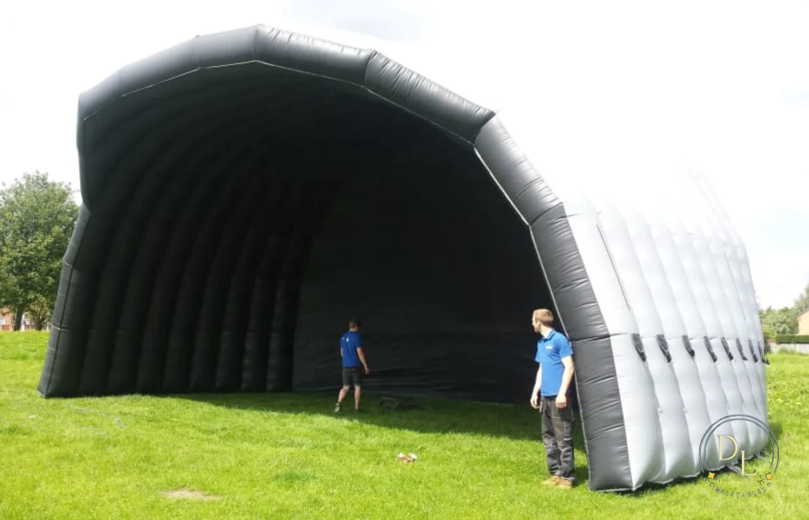 Inflatable Hail Proof Car Cover Car Garage Inflatable Event Tent super stage cover tent black and silver