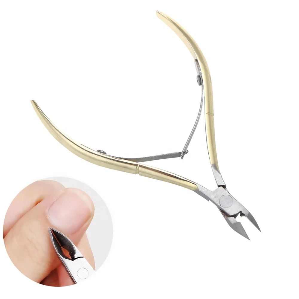 Роскошные Красота Инструменты точить плоскогубцы из нержавеющей стали маникюрные ножницы для ногтей кутикулы резак