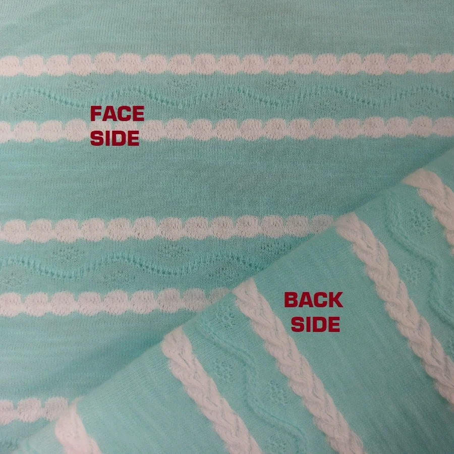 Polyester cotton knitted jacquard fabric for shirt kids wear textured fabric #SJ-36998