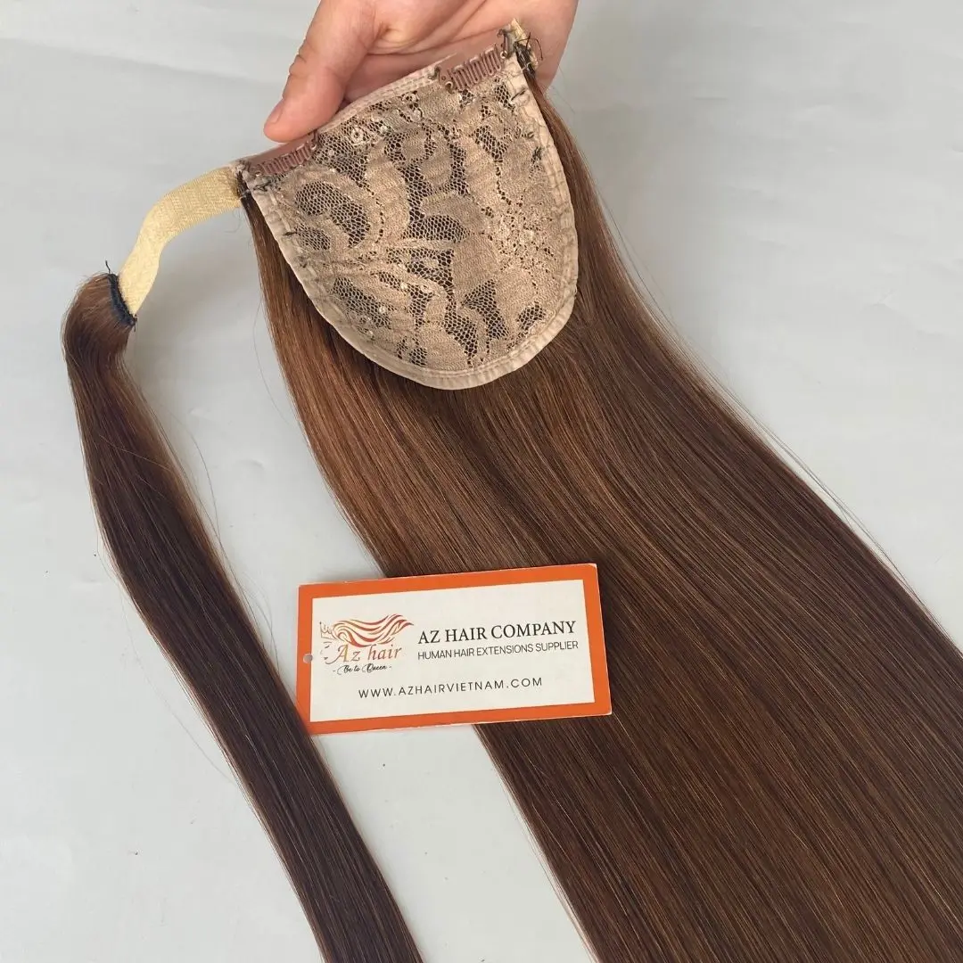 100% Vietnamese Human Remy Hair Ponytail Extensions for a Natural, Luxurious Look!