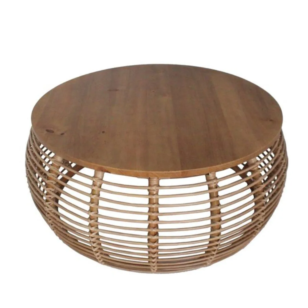 Rattan Coffee Tables Modern Rattan Coffee Table Adjustable Indoor/Outdoor Furniture Handcrafted from Vietnam