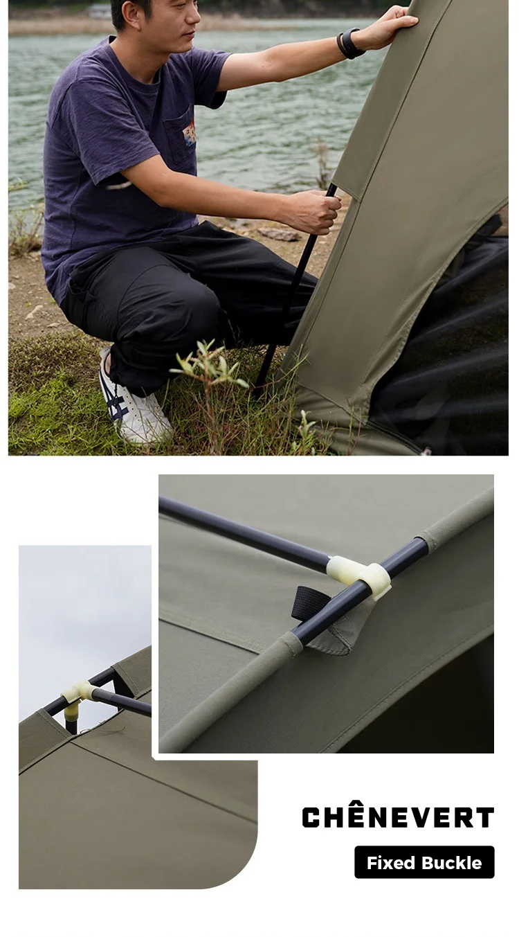 Four Season 20m2 Custom Storm Shade Dome Camping Tent With Aluminum Alloy Poles For Outdoor Camping Fishing Hunting