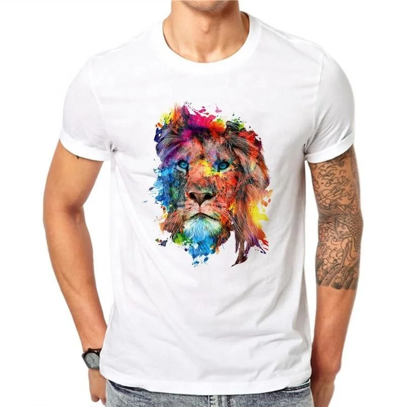 Custom screen print plain no brand soft men basic round neck multi color t shirt-----