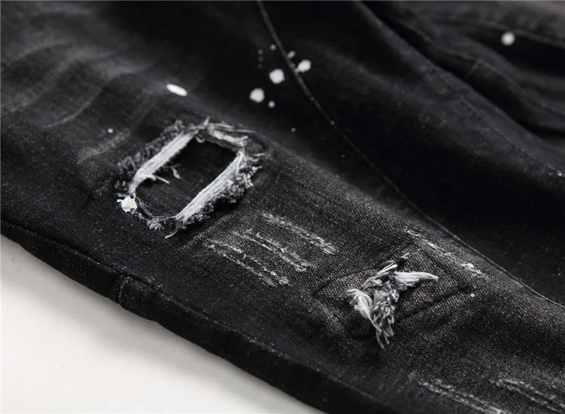 OEM Vintage Men Slim Fit Jeans Pant Straight Casual Quality Cotton Waxed Denim Pants USA