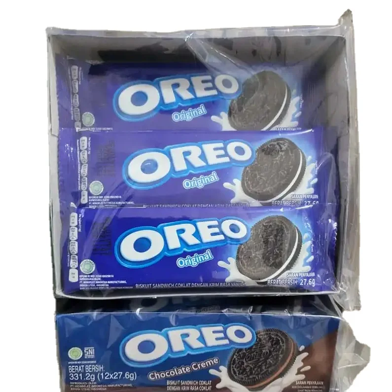 Branded Cookies and Cream 0reo Snack Biscuit Vanilla Chocolate Flavor 27.6gr