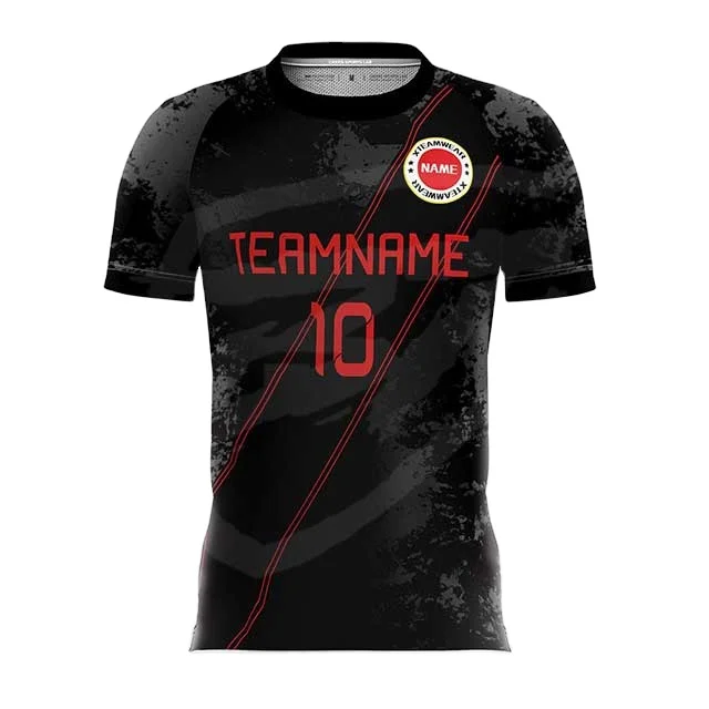 High Quality Sublimated Men Sports Wear Clothes Custom Vintage Soccer Jersey Set Football Set Professional Custom T shirt 2023