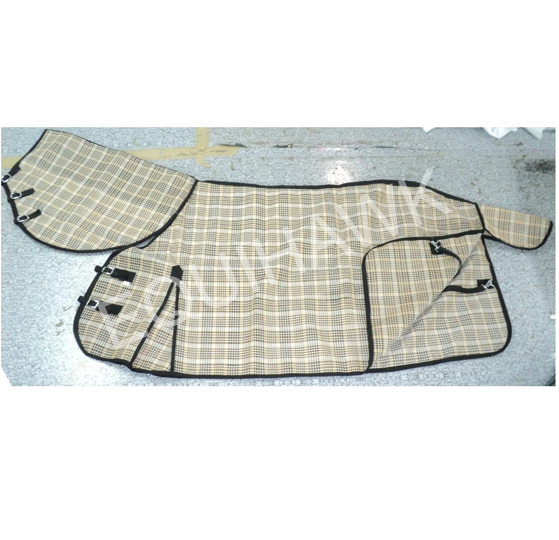 OEM SUMMER PU NET COMBO HORSE RUG CUSTOM DESIGN PU NET MESH COMBO HORSE RUG WITH DETACHABLE NECK AND SURCINGLES